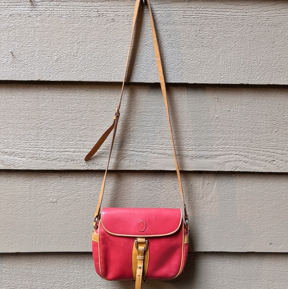 Vintage Classic MARK CROSS Red Leather Crossbody Bag - ITALY - Picture 3 of 8
